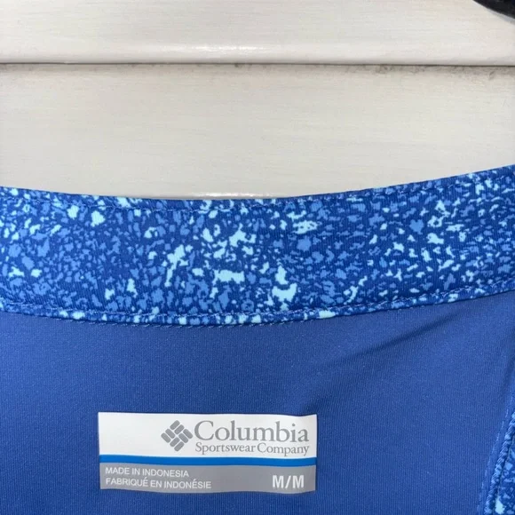 Columbia NWT Blue Print Tank Dress M Omni-Shade Stretch Casual Summer Outdoor - Picture 2 of 5